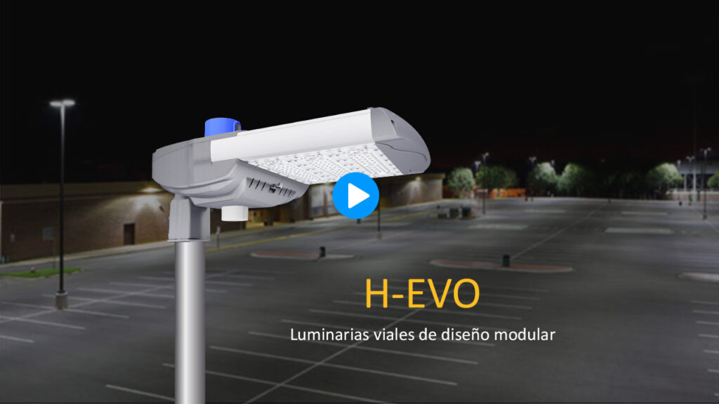 Vídeo de farolas alumbrado público de Serie H EVO