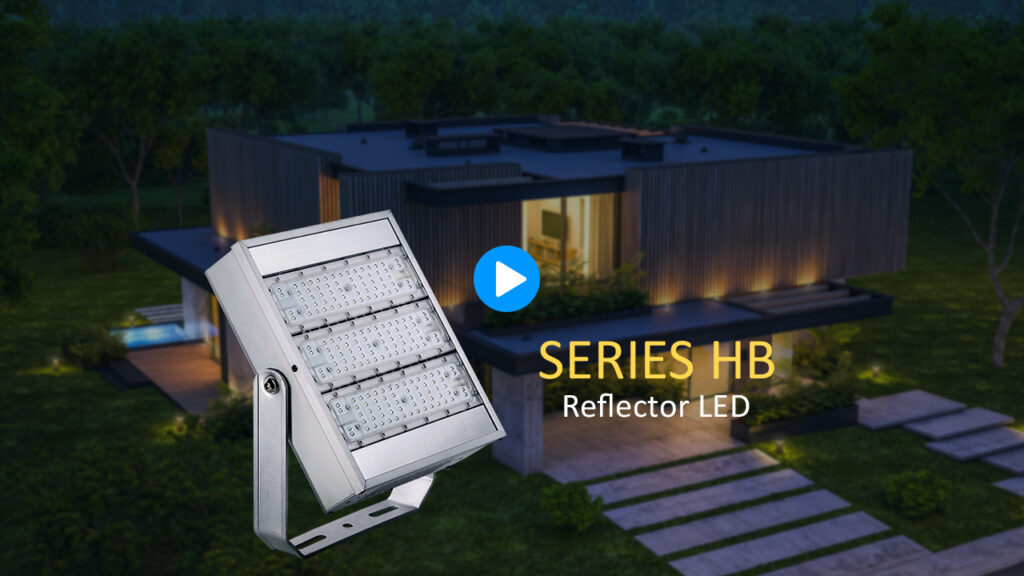 Vídeo de reflectores led para exteriores de Serie HB