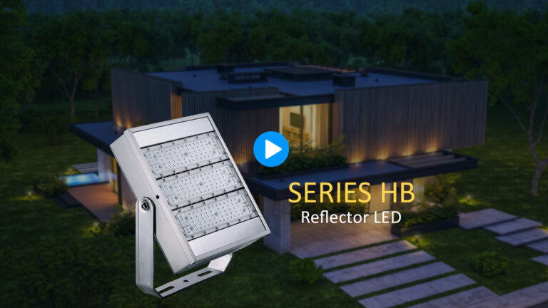 Series HB reflectores led para exteriores con Diseño Modular