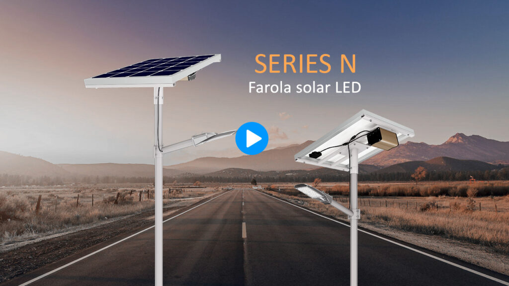 Vídeo de farola solar de Serie PV