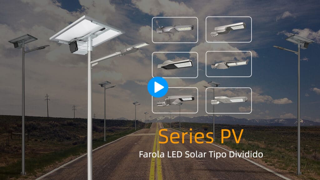 Vídeo de farola solar de Serie PV