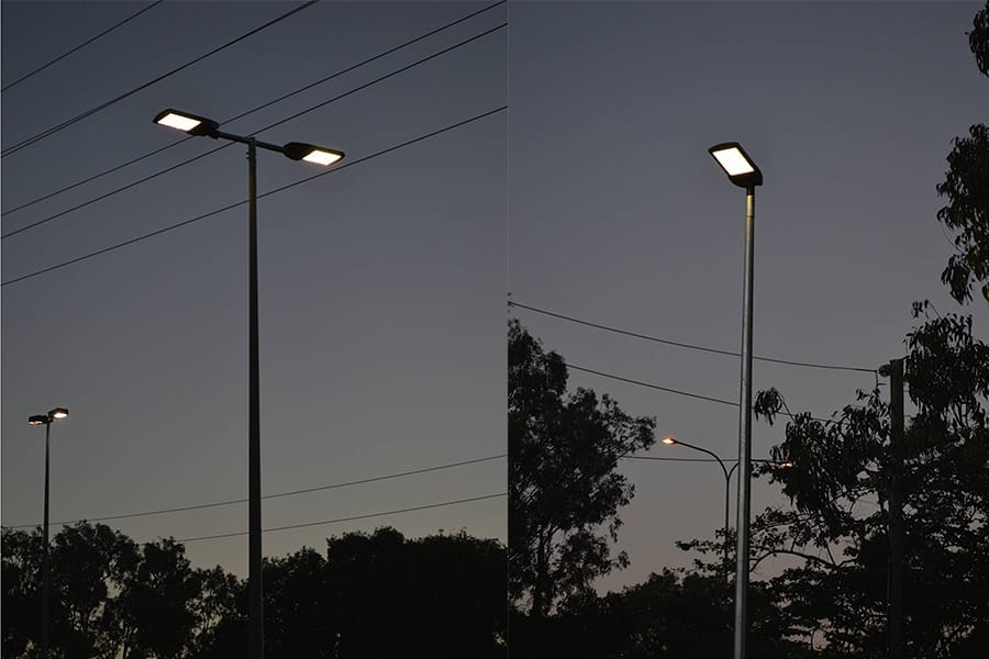 Farolas LEDs en estacionamiento en Australia-4