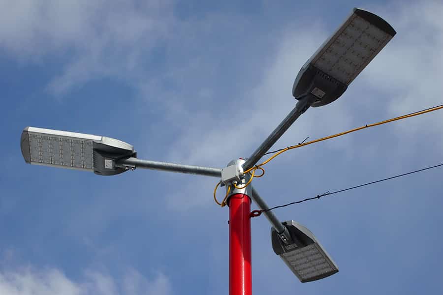 luces LED para calles exteriores en almacén al aire libre en Austria-3