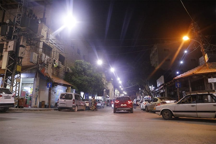 lamparas de alumbrado publico en vías urbanas en Palestina-3
