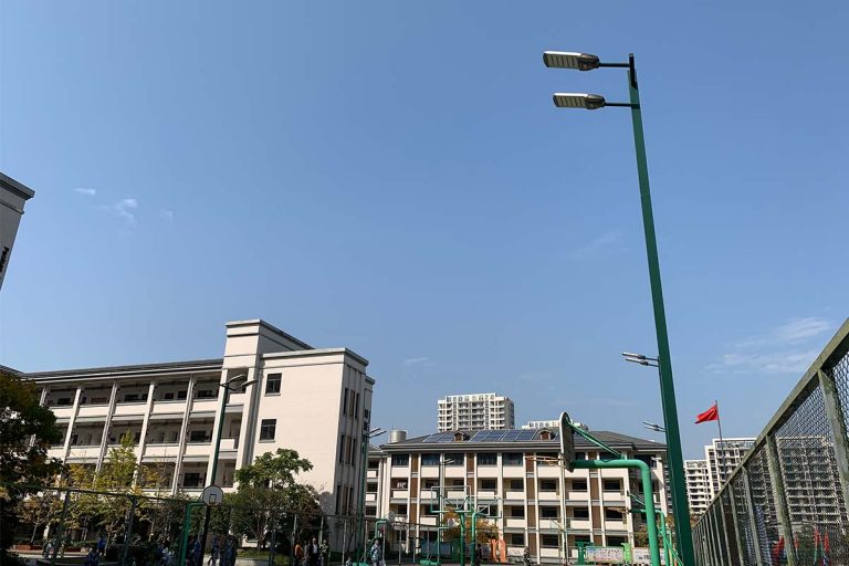 Series H luces de calle al aire libre en la cancha de baloncesto en Hangzhou