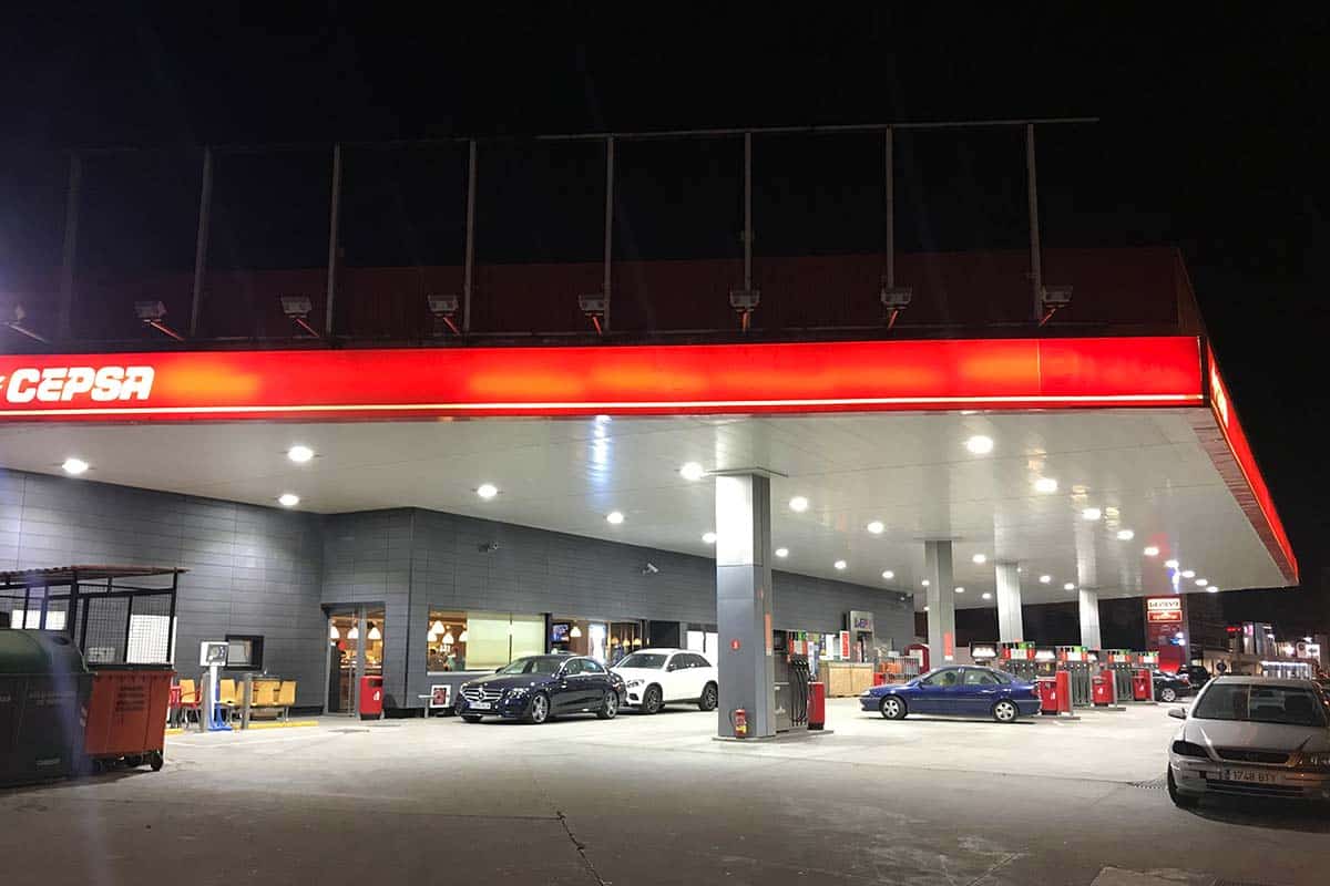 led gas station lighting