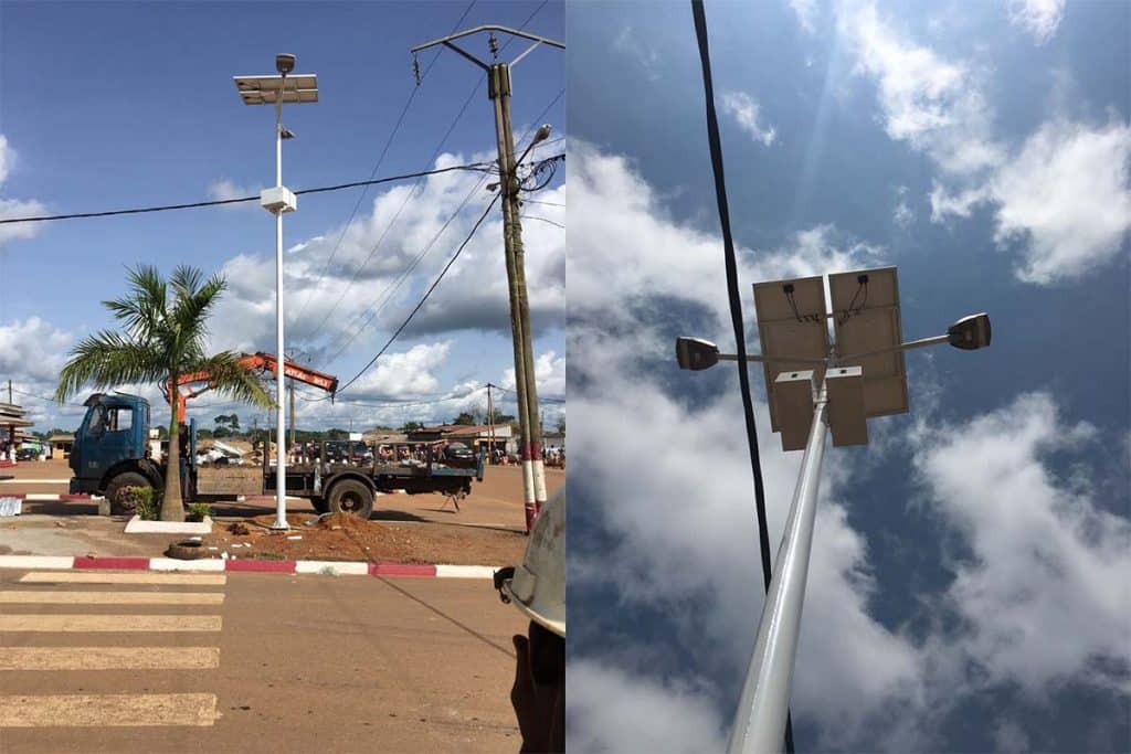 Farolas Solares Para Exterior Para Iluminación Vial en Camerún-3