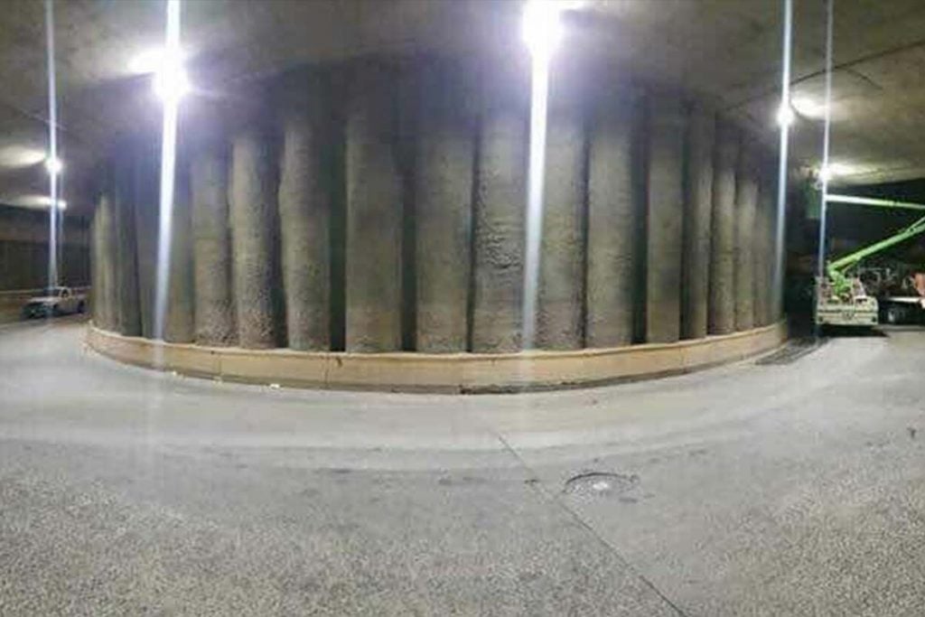 Tunel de luces led para debajo del puente en México-2