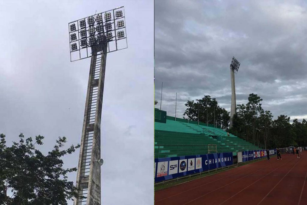 Lampara exterior led de estadio de campos en Tailandia
