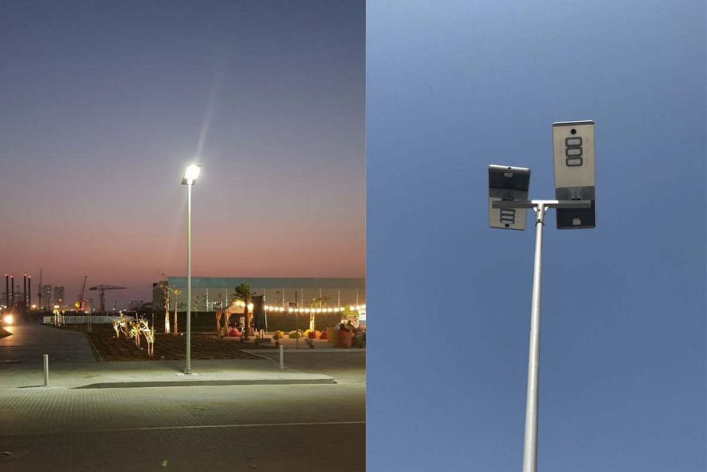 Series PV2 Luz solar todo en uno para iluminación de parques en los Emiratos Árabes Unidos