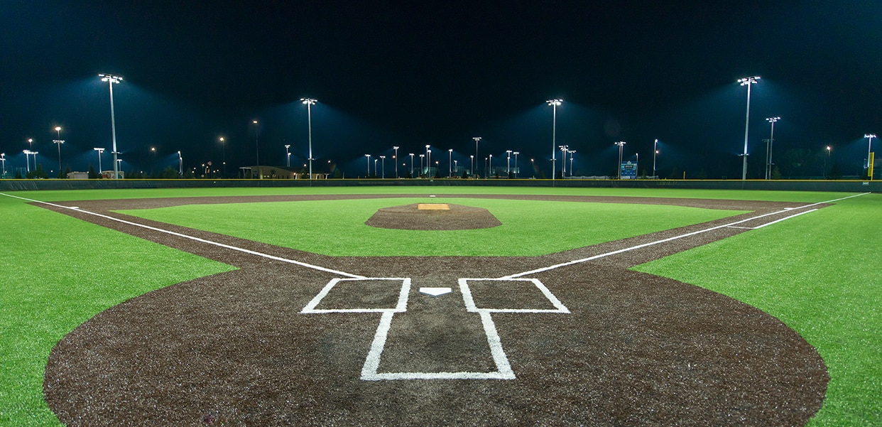Guía de iluminación LED para campos de béisbol luces para estadios ZGSM