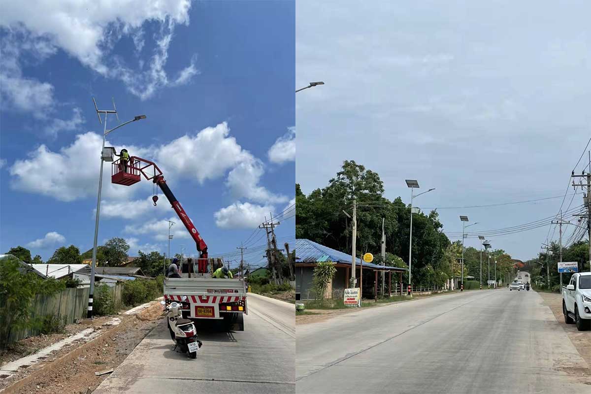 Series Rifle solar street lamp for country road lighting in Thailand-2