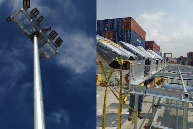 Series M luz de mástil alto para la terminal portuaria en Filipinas