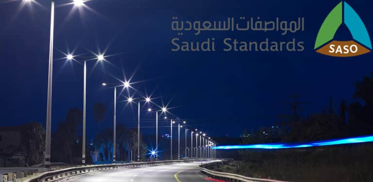 Certificado SASO – Alumbrado público LED (CA o solar) y reflector