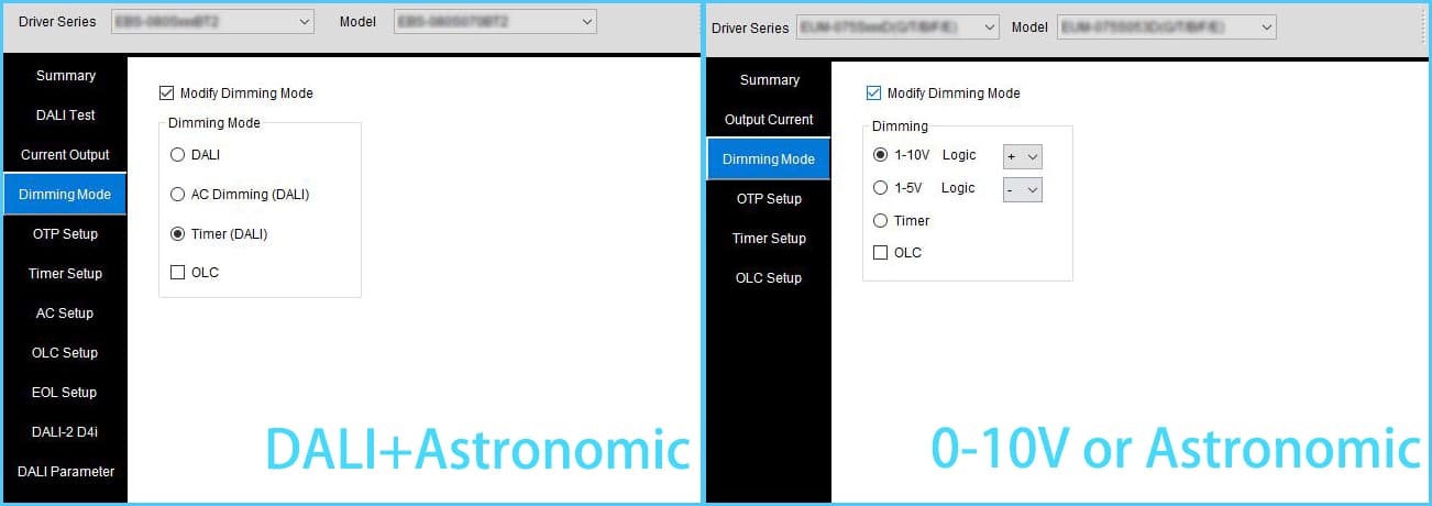 DALI+Astronomic for future upgrade