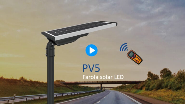 Series PV5 luminaria pública solar