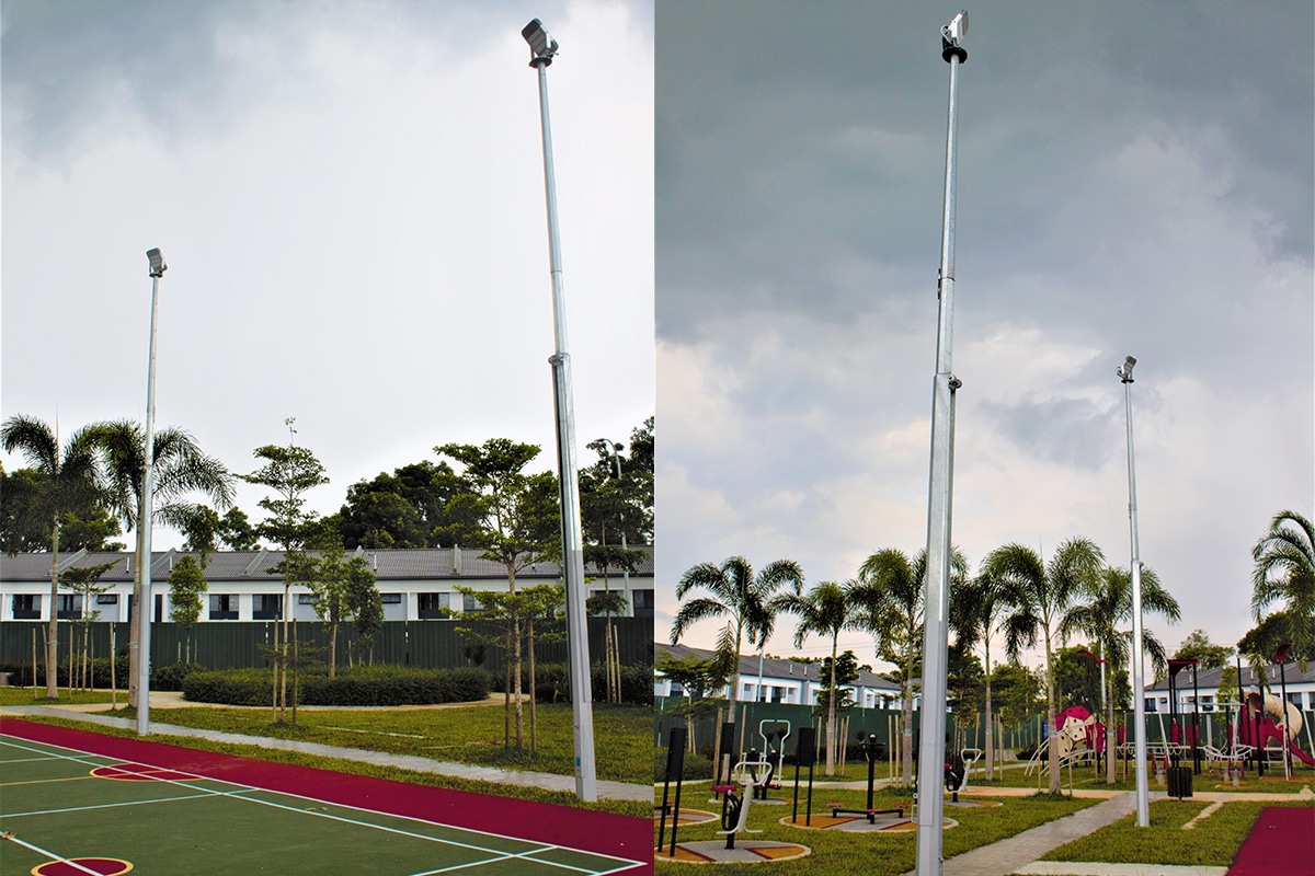 Proyector De luz LED Para Campo Deportivo En Residencia Woodbury-3