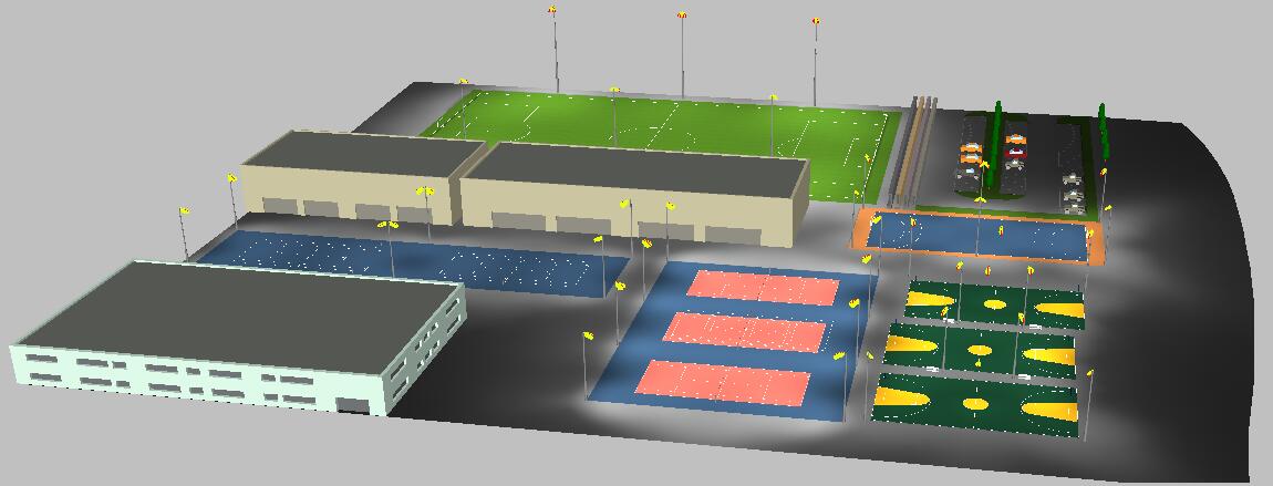 lamparas para canchas deportivas