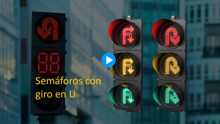 Semáforos LED Con Giro En U