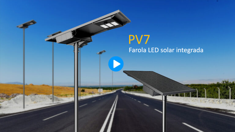 Vídeo de Farola Solar LED Integrada de Serie PV6