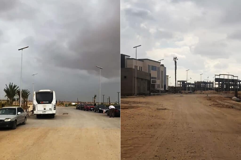 Farola solar 60W para parque industrial en Egipto-3