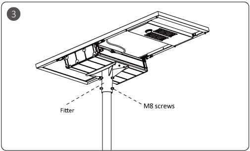 farola solar exterior potente Instalación-3