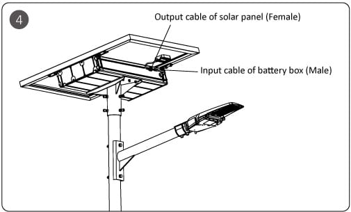 Farola solar semi-integrada Instalación-4