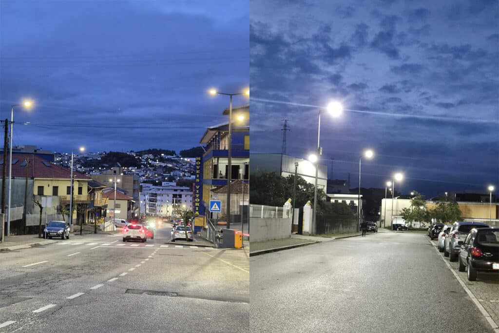 Serie Falcon luminarias para alumbrado publico LED para urbano en Portugal