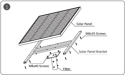 Farola solar todo en dos Instalación-1