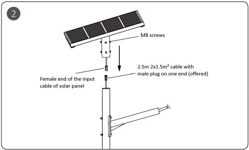 Farola solar todo en dos Instalación-2