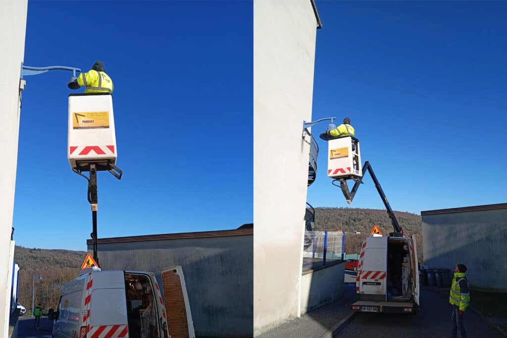 Serie ZG-1058 farolas ornamentales para carreteras y aparcamientos en Francia-2