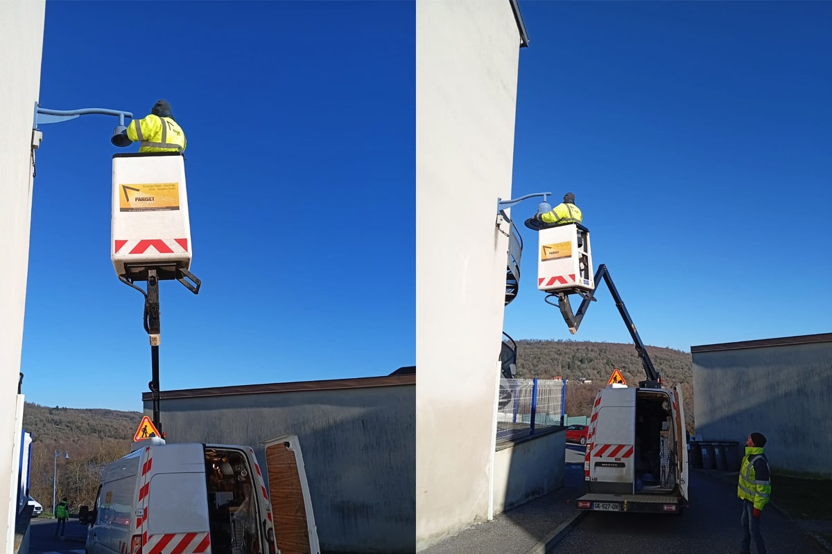 Serie ZG-1058 farolas ornamentales para carreteras y aparcamientos en Francia-2