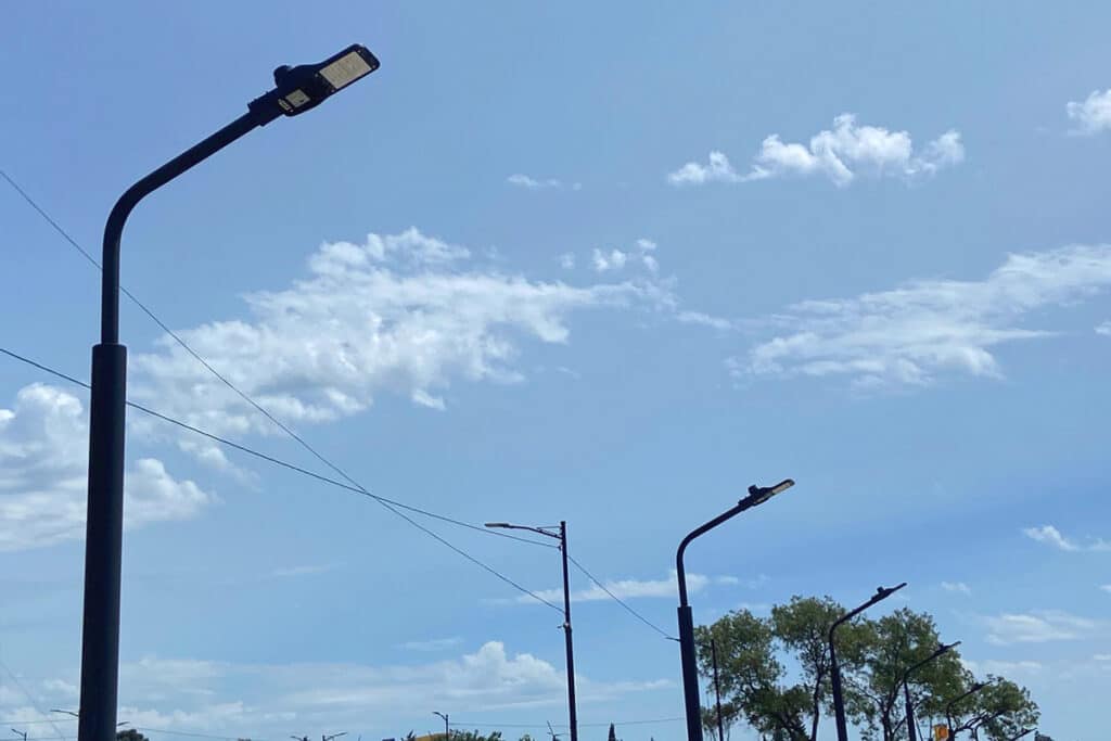 Serie NOVA Solución de Alumbrado público con NEMA para una comunidad residencial en Georgia