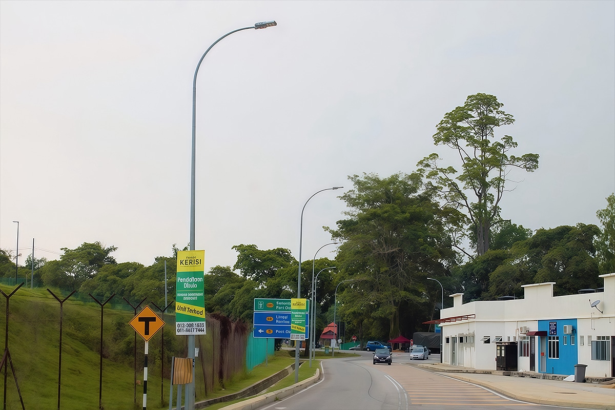 Serie H luminarias led viales de 100 W para alumbrado público residencial en Malasia-2