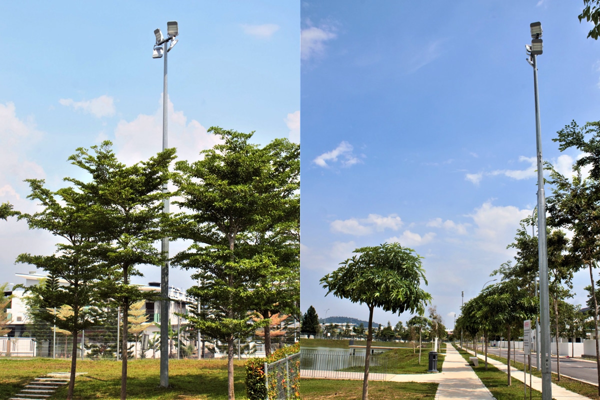 Serie H Proyectores LED exteriores impermeables para estanques y jardines en Malasia-3