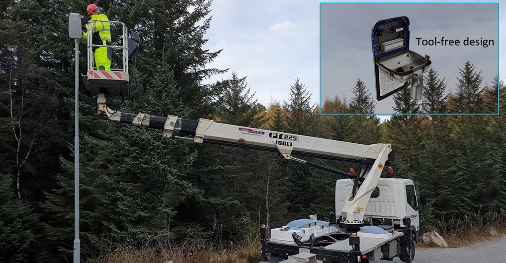 Diseño sin herramientas para una fácil reparación del alumbrado público