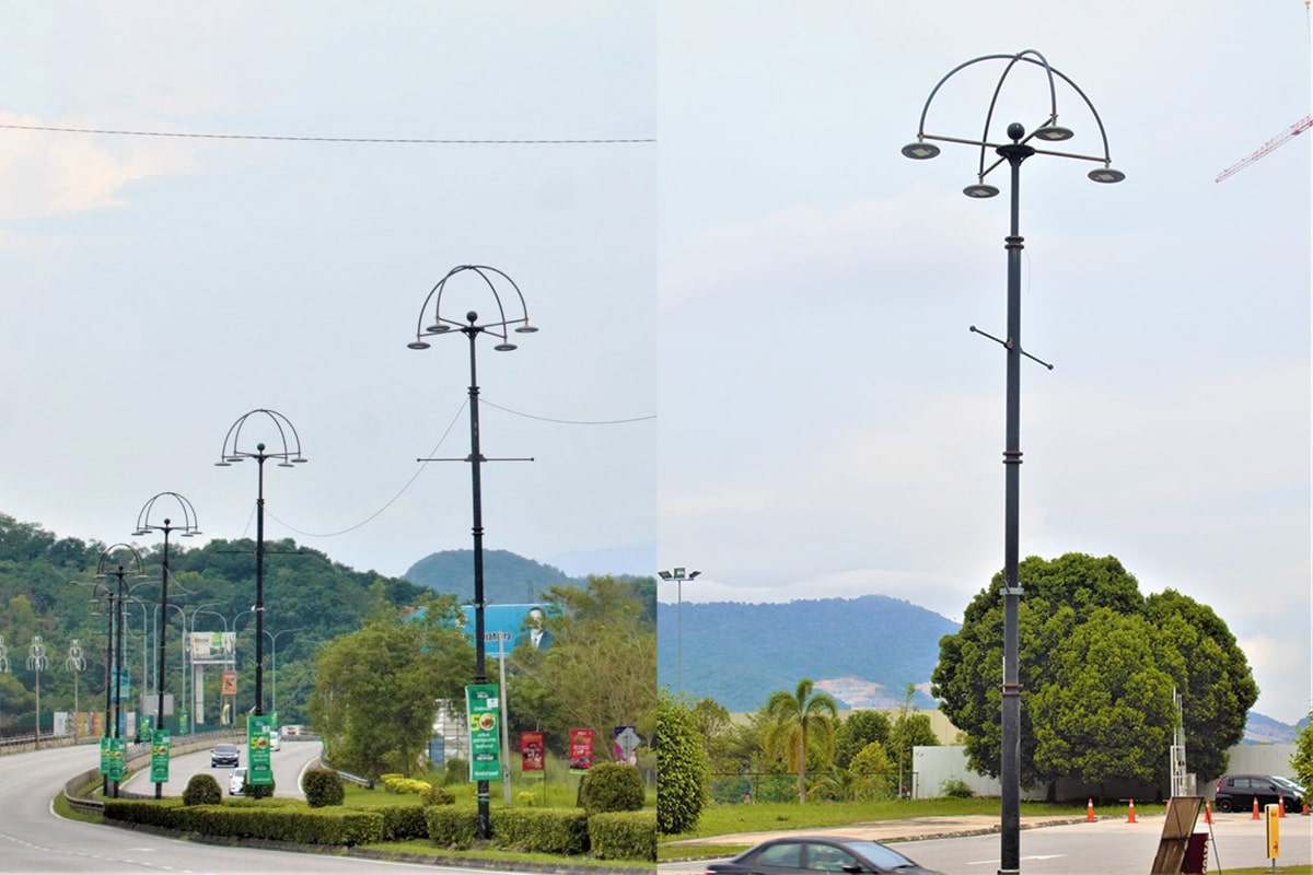 alumbrado público colgante para calles comunitarias en Nilai, Malasia-2