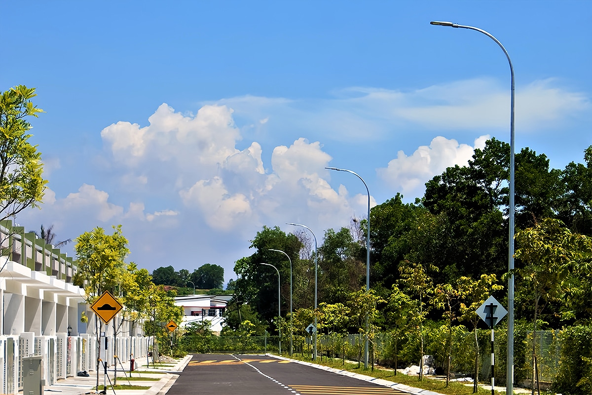 Alumbrado público LED residencial para vías comunitarias en Malasia-4