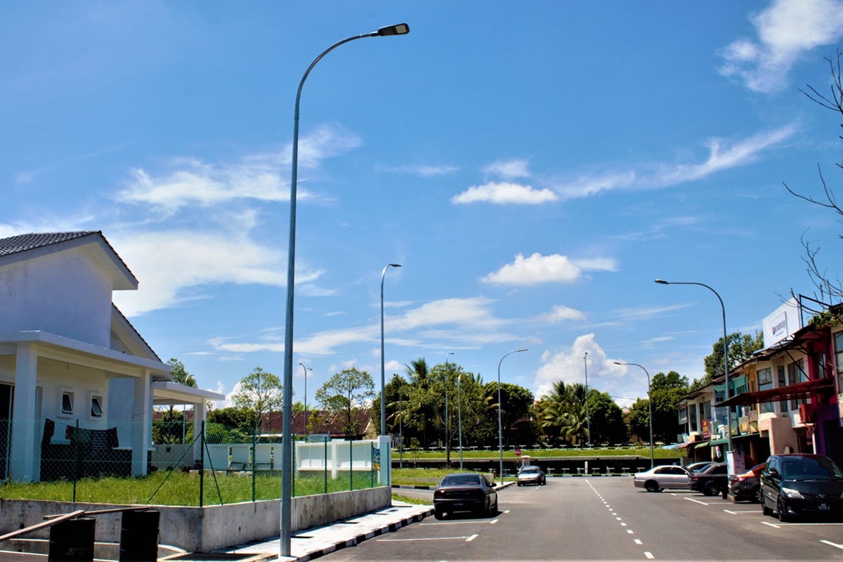 Alumbrado público LED residencial para vías comunitarias en Malasia-6