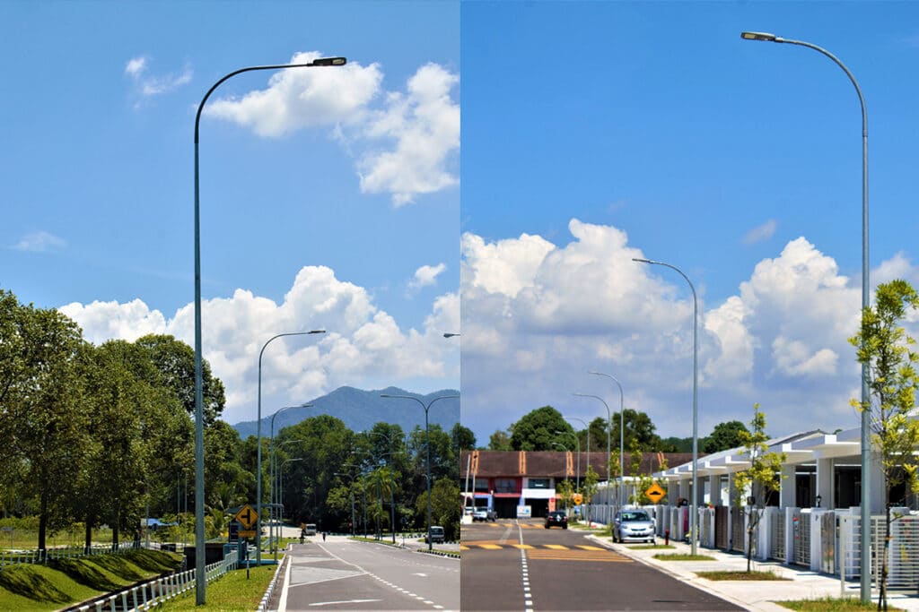 Alumbrado público LED residencial para vías comunitarias en Malasia-7