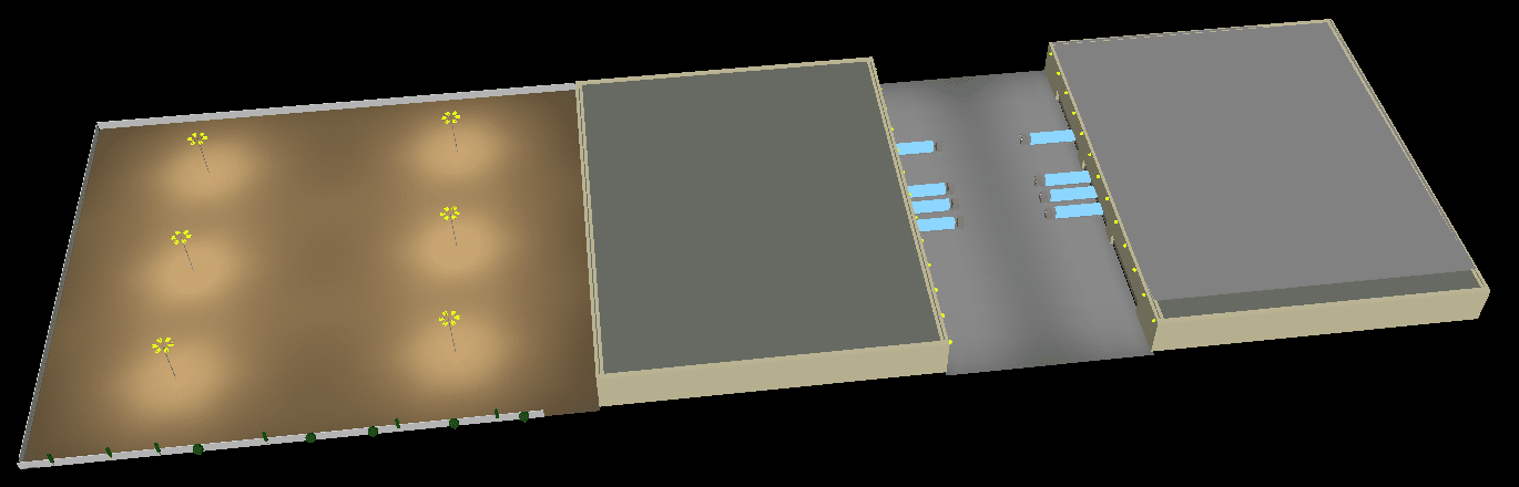 Iluminación para almacenes  exterior  - diseño de iluminación