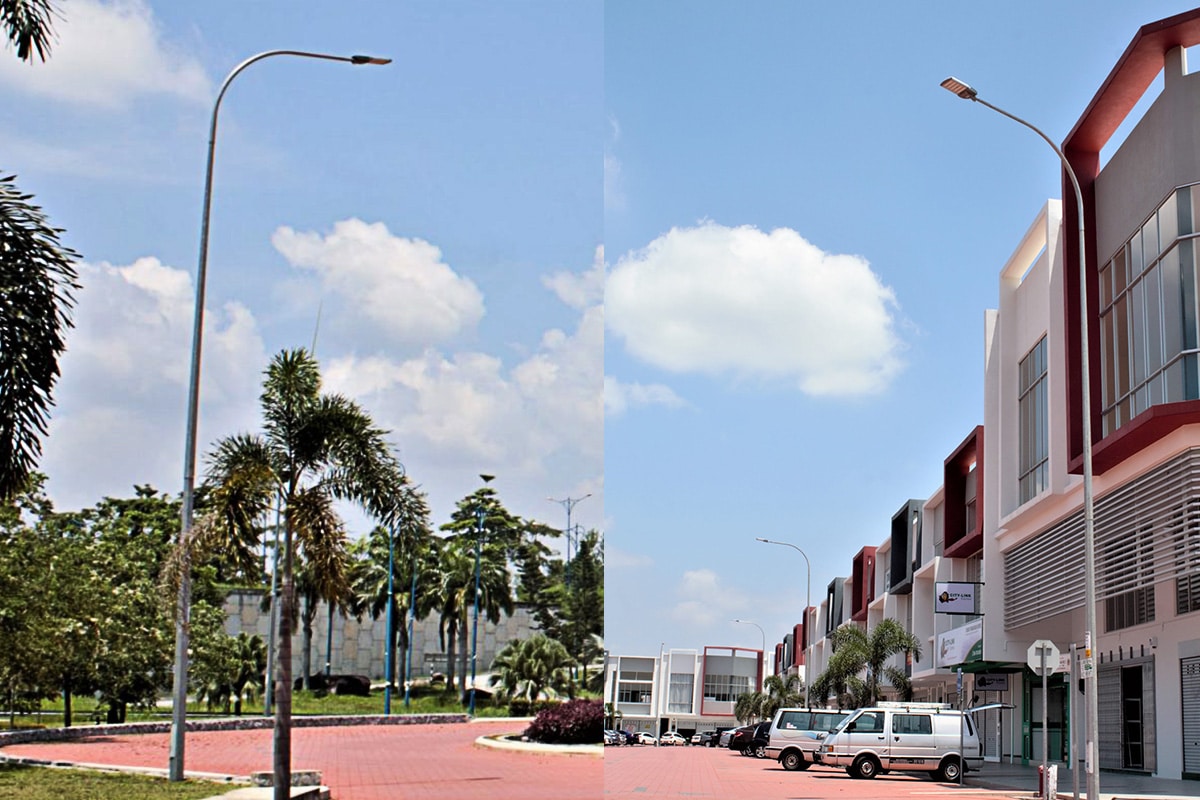 Modernización de luminarias de alumbrado publico LED para la zona comercial Suriaman Biz-3