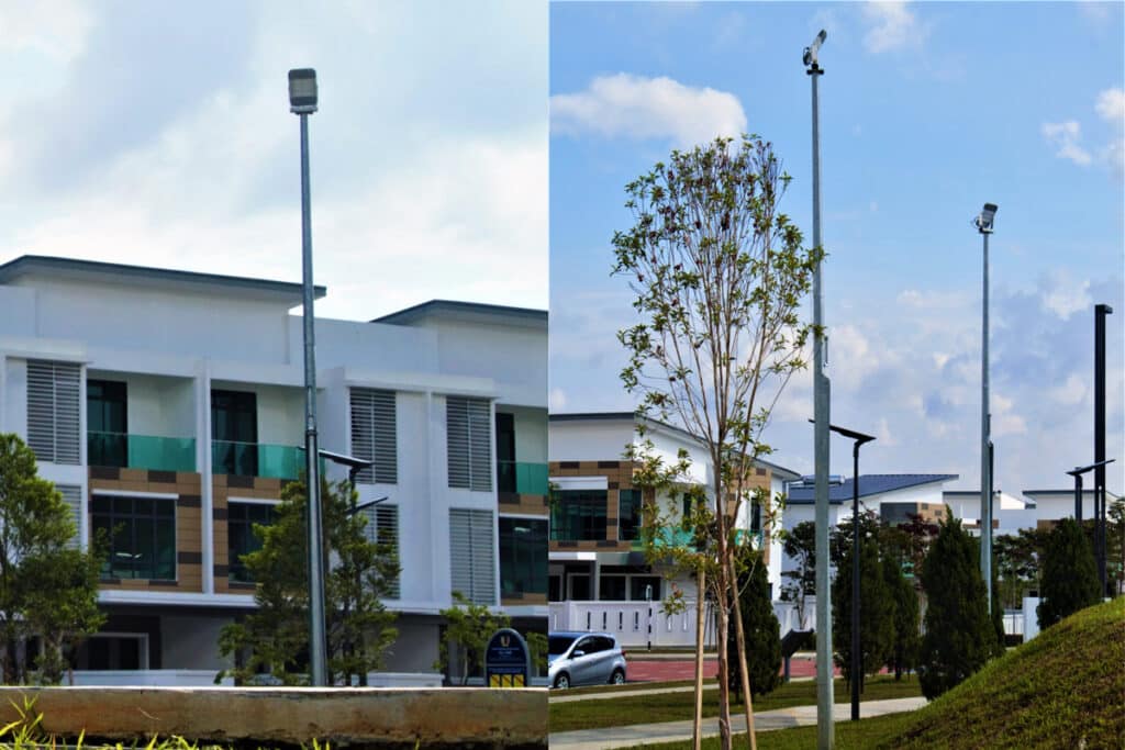 Serie H proyectores LED de mástil alto para Iluminación de Seguridad Perimetral-2